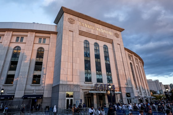 The facade of Yankee Stadium.