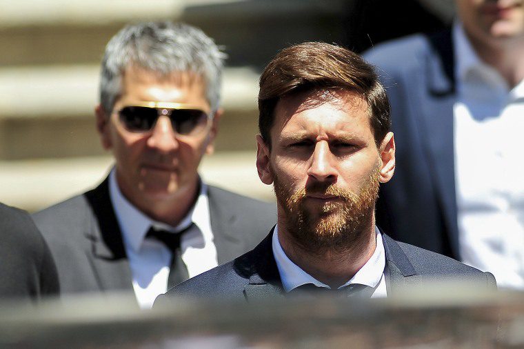 Jorge Messi and Lionel Messi.