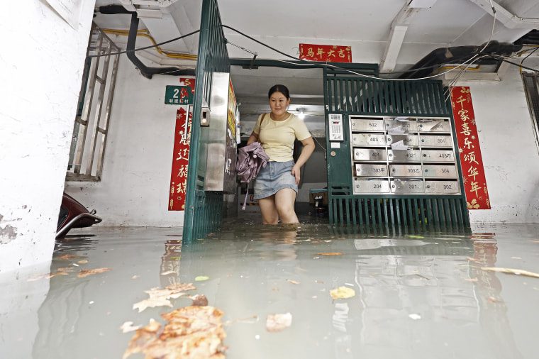 Typhoon Dolphin Unleashes Torrential Rain Over Shanghai