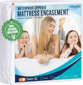 Utopia Bedding Twin Size Zippered Mattress Protector