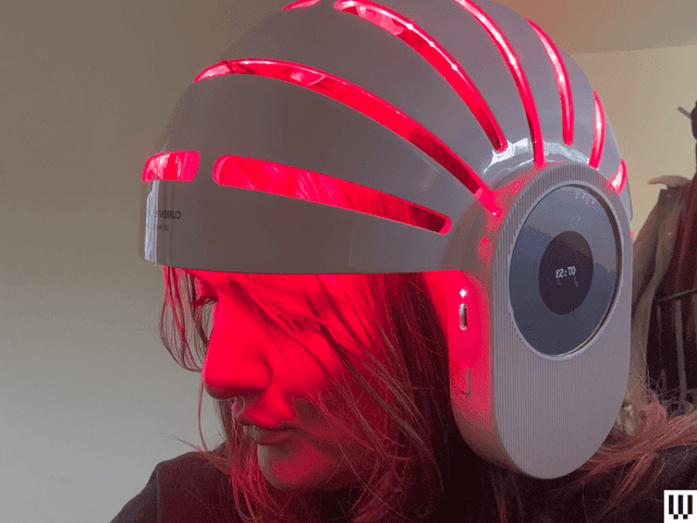 Image may contain: Helmet, Crash Helmet, Adult, Person, Face, and Head