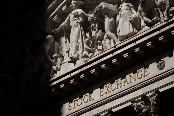 A general view shows the New York Stock Exchange, Friday, Aug. 7, 2026, in New York. (AP Photo/Yuki Iwamura)
